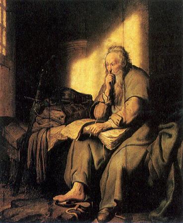 REMBRANDT Harmenszoon van Rijn Saint Paul in prison